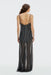 THIRD FORM Crossing Cowl Floor Length Dress | Black Polka