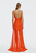 THIRD FORM Crossing Cowl Floor Length Dress| Poppy Polka