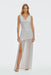 THIRD FORM Crossing Cowl Floor Length Dress | Snow