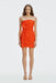 THIRD FORM Crossing Gather Mini Dress| Poppy Polka