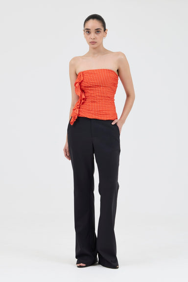THIRD FORM Crossing Strapless Top | Poppy Polka