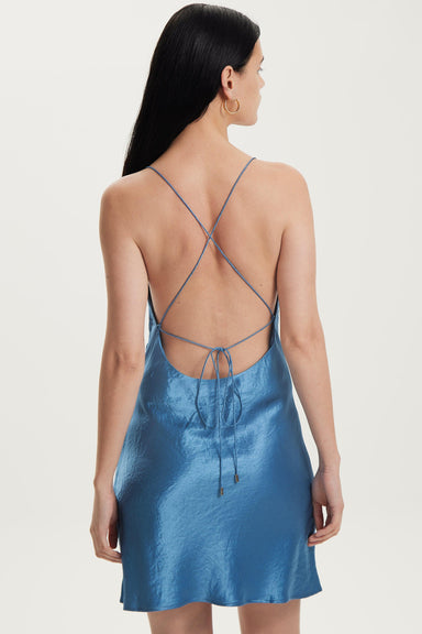 THIRD FORM CRUSH BIAS COWL MINI SLIP | AEGEAN