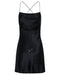 THIRD FORM CRUSH BIAS COWL MINI SLIP | BLACK