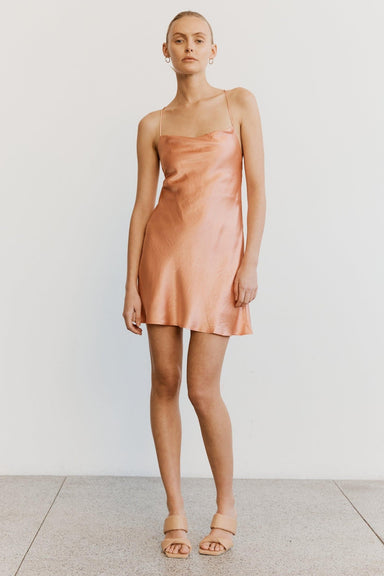 THIRD FORM CRUSH BIAS COWL MINI SLIP | GUAVA