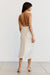 THIRD FORM CRUSH BIAS COWL SLIP | CREAM