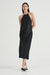 CRUSH BIAS HALTER DRESS | BLACK - THIRD FORM