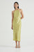 CRUSH BIAS HALTER DRESS | KIWI - THIRD FORM