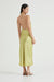 CRUSH BIAS HALTER DRESS | KIWI - THIRD FORM