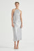 THIRD FORM CRUSH BIAS HALTER DRESS | SILVER