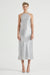 THIRD FORM CRUSH BIAS HALTER DRESS | SILVER