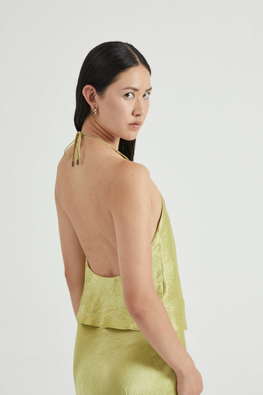 CRUSH BIAS HALTER TOP | KIWI - THIRD FORM