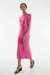 THIRD FORM CRUSH BIAS LS DRESS | WATERMELON