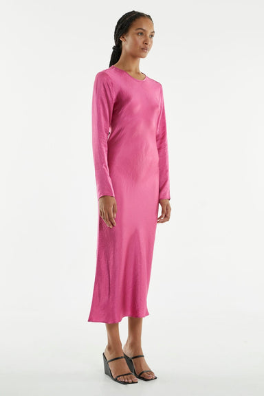 THIRD FORM CRUSH BIAS LS DRESS | WATERMELON