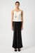 CRUSH BIAS MAXI SKIRT | BLACK - THIRD FORM