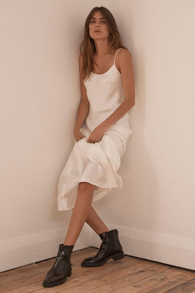 THIRD FORM CRUSH BIAS MAXI SLIP | WHITE