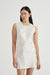 CRUSH BIAS MINI TANK DRESS | CREAM - THIRD FORM