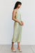 THIRD FORM CRUSH BIAS ONE SHOULDER MIDI | APPLE