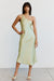 THIRD FORM CRUSH BIAS ONE SHOULDER MIDI | APPLE