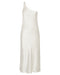 CRUSH BIAS ONE SHOULDER MIDI | CREAM - THIRD FORM