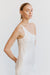 CRUSH BIAS ONE SHOULDER MIDI | CREAM - THIRD FORM