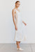 CRUSH BIAS ONE SHOULDER MIDI | CREAM - THIRD FORM