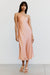THIRD FORM CRUSH BIAS ONE SHOULDER MIDI | GUAVA