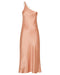 THIRD FORM CRUSH BIAS ONE SHOULDER MIDI | GUAVA