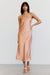 THIRD FORM CRUSH BIAS ONE SHOULDER MIDI | GUAVA