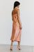 THIRD FORM CRUSH BIAS ONE SHOULDER MIDI | GUAVA