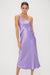 THIRD FORM CRUSH BIAS ONE SHOULDER MIDI | VIOLET