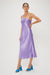 THIRD FORM CRUSH BIAS ONE SHOULDER MIDI | VIOLET