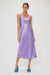 THIRD FORM CRUSH BIAS ONE SHOULDER MIDI | VIOLET