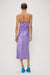 THIRD FORM CRUSH BIAS ONE SHOULDER MIDI | VIOLET