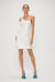 THIRD FORM CRUSH BIAS ONE SHOULDER MINI | CREAM