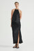 THIRD FORM CRUSH BIAS SPLIT MAXI SKIRT | BLACK