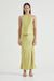THIRD FORM CRUSH BIAS SPLIT MAXI SKIRT | KIWI