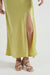 THIRD FORM CRUSH BIAS SPLIT MAXI SKIRT | KIWI
