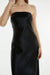 THIRD FORM CRUSH BIAS STRAPLESS DRESS | BLACK