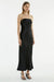 THIRD FORM CRUSH BIAS STRAPLESS DRESS | BLACK