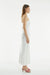 THIRD FORM CRUSH BIAS STRAPLESS DRESS | OFF WHITE