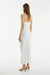 THIRD FORM CRUSH BIAS STRAPLESS DRESS | OFF WHITE