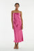 THIRD FORM CRUSH BIAS STRAPLESS DRESS | WATERMELON