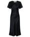 CRUSH BIAS TEE MIDI DRESS | BLACK - THIRD FORM