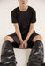 CRUSH BIAS TEE MIDI DRESS | BLACK - THIRD FORM
