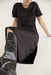CRUSH BIAS TEE MIDI DRESS | BLACK - THIRD FORM