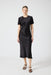 CRUSH BIAS TEE MIDI DRESS | BLACK - THIRD FORM