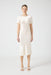THIRD FORM CRUSH BIAS TEE MIDI DRESS | CREAM