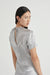 CRUSH BIAS TEE MIDI DRESS | SILVER - THIRD FORM