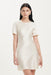 CRUSH BIAS TEE MINI DRESS | CREAM - THIRD FORM