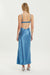 THIRD FORM CRUSH BIAS TRI MIDI DRESS | AEGEAN